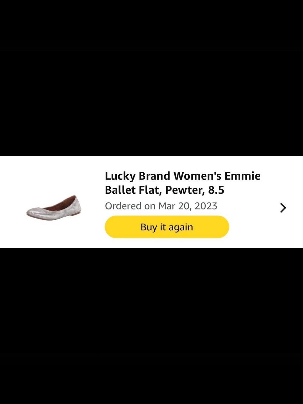 Lucky Brand Pewter Metallic Emmie Leather Ballet Everyday Classic Flats 8.5 - Picture 10 of 10